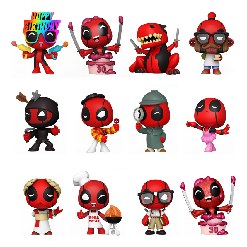 FUNKO POP!: Mystery Minis 12 Piece in PDQ - Deadpool (1 at Random)
