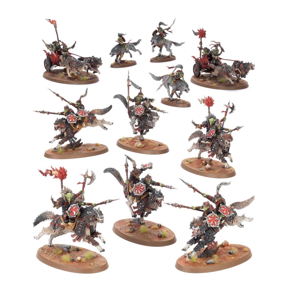Warhammer Age of Sigmar: SPEARHEAD - Gloomspite Gitz: Snarlpack Huntaz