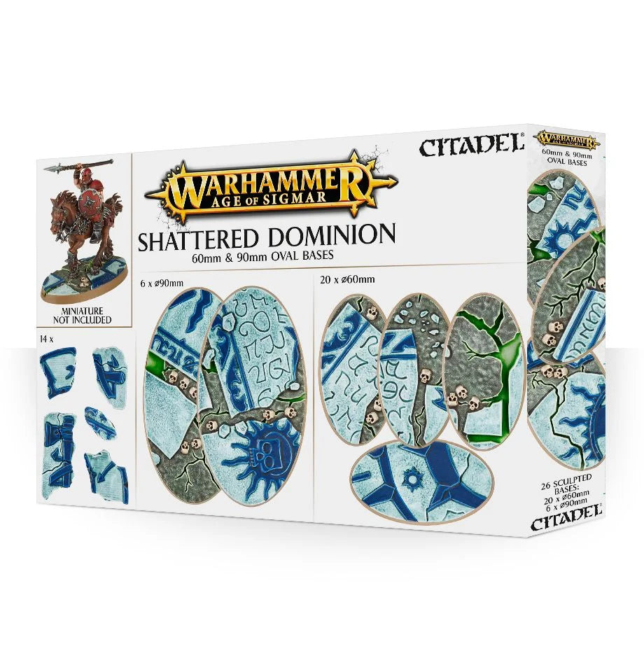 Warhammer Age Of Sigmar: AOS: SHATTERED DOMINION: 60 &amp; 90MM OVAL