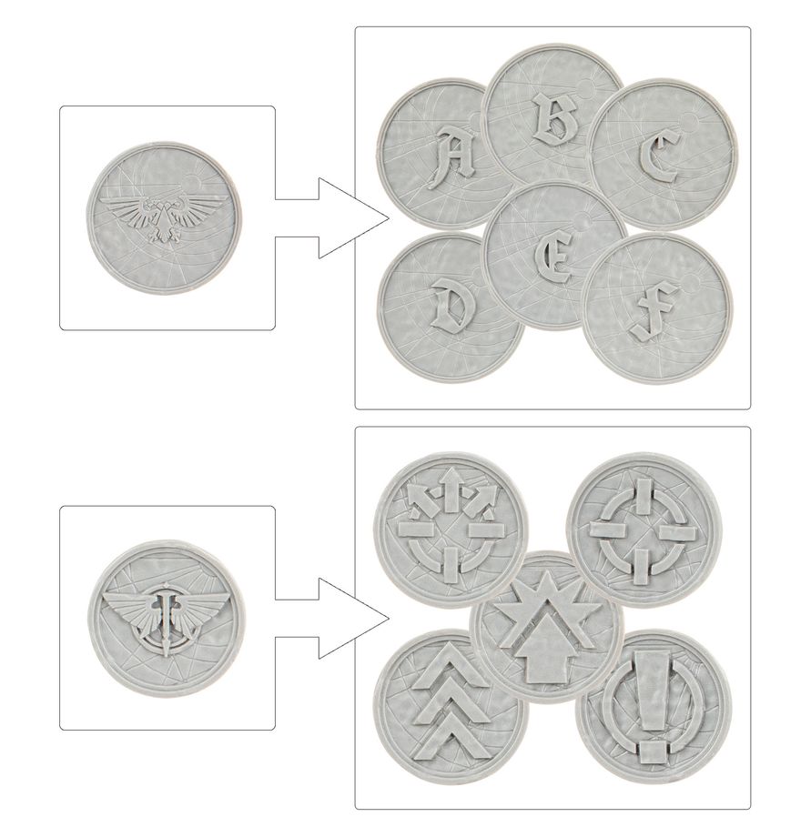 HORUS HERESY: Legions Imperialis - Order Tokens and Objective Markers