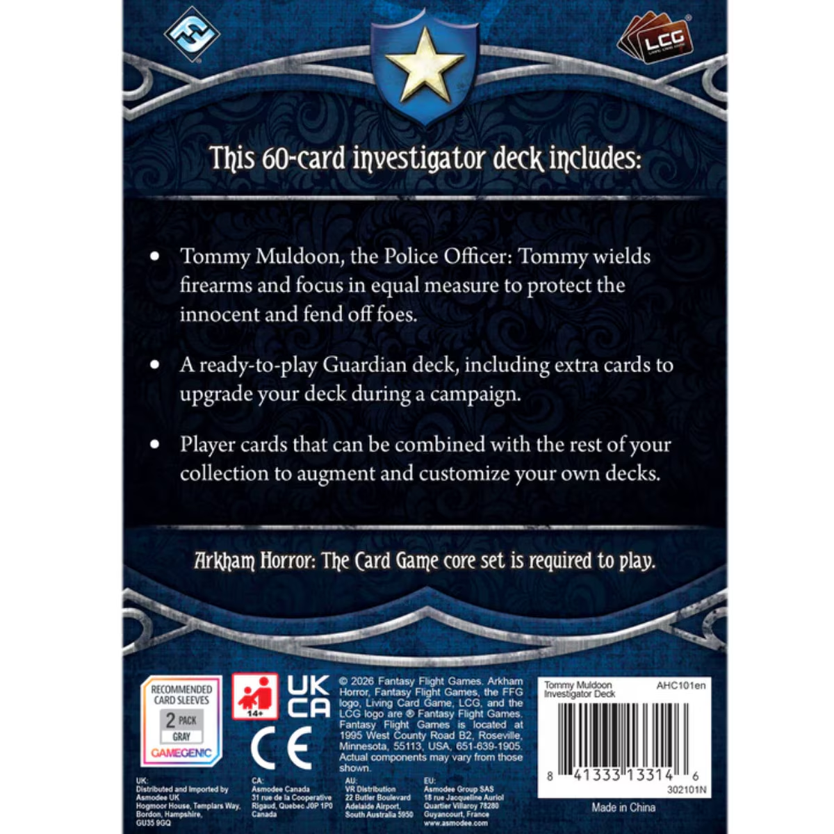 Arkham Horror LCG - Tommy Muldoon Investigator Deck