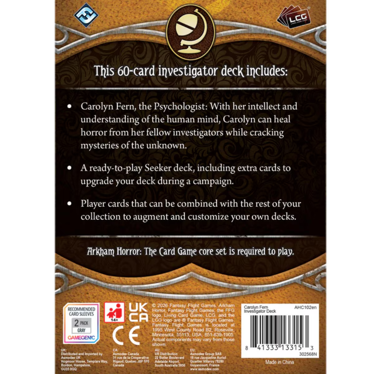 Arkham Horror LCG - Carolyn Fern Investigator Deck