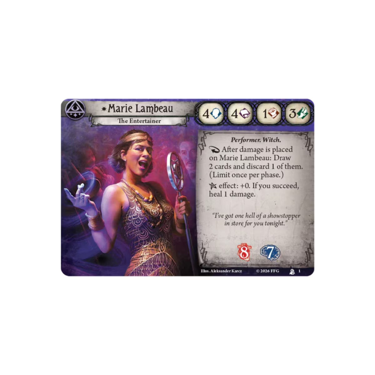 Arkham Horror LCG - Marie Lambeau Investigator Deck