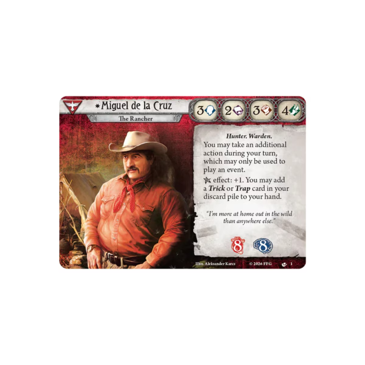 Arkham Horror LCG - Miguel de la Cruz Investigator Deck
