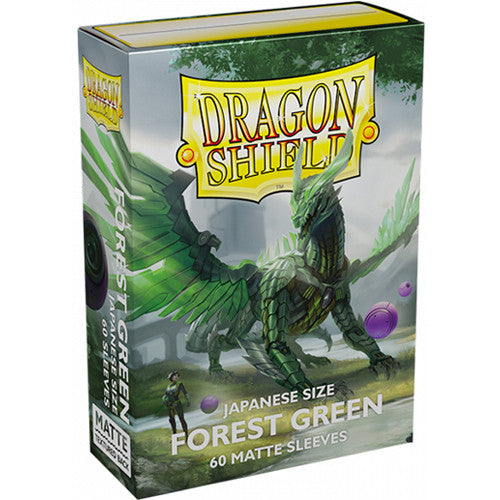 Dragon Shield Sleeves Japanese: Matte Forest Green (60)