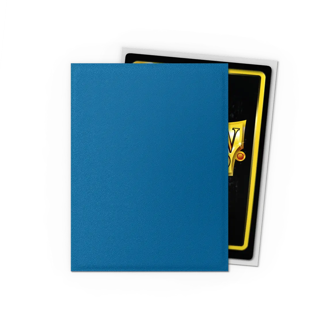 Dragon Shield Sleeves Standard: Matte Dual Cobalt & Silver (100)