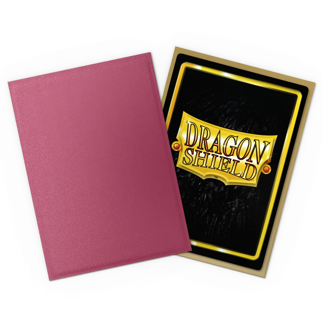 Dragon Shield Sleeves Standard: Matte Dual Pomegranate & Gold (100)