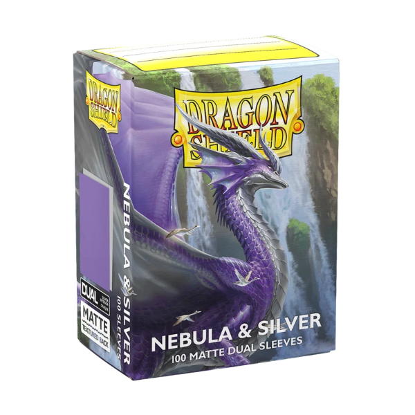 Dragon Shield Sleeves Standard: Matte Dual Nebula & Silver (100)