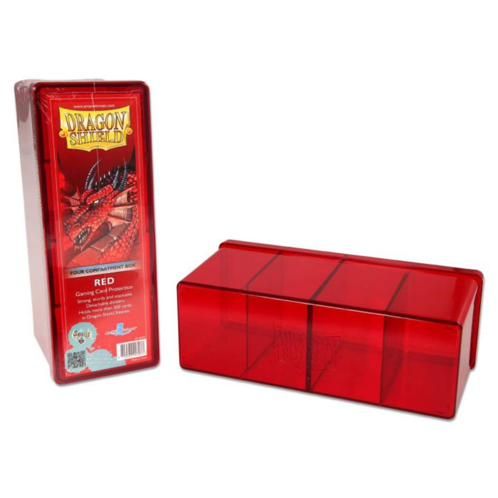 Dragon Shield: Four Compartment Box (Red)