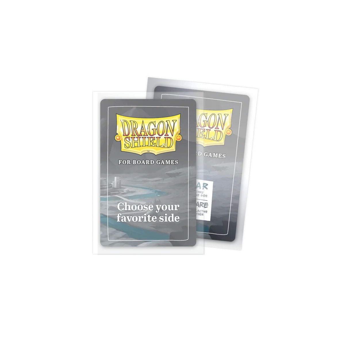 Dragon Shield Sleeves: Board Games - American Mini 41 x 63mm Clear & Non-Glare (100)