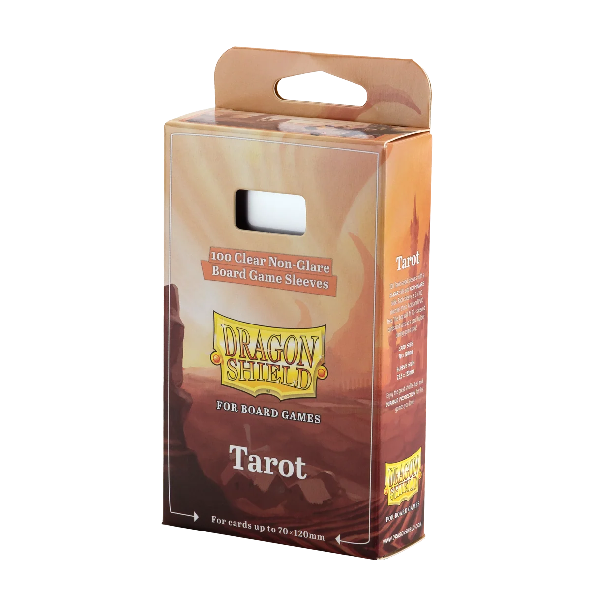 Dragon Shield Sleeves: Board Games - Tarot Sleeves 70 x 120mm Clear & Non-Glare (100)