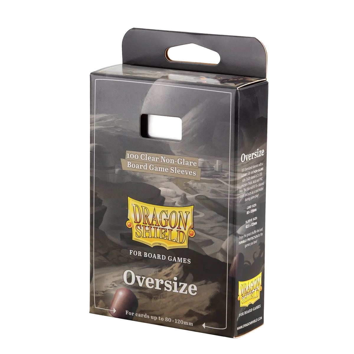 Dragon Shield Sleeves: Board Games - Oversize Sleeves 80 x 120mm Clear & Non-Glare (100)