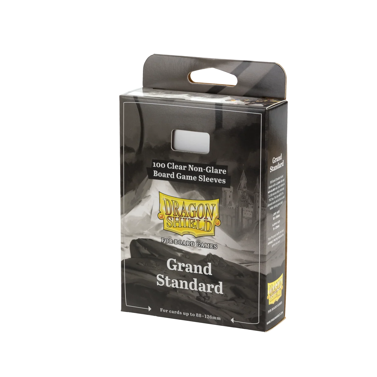 Dragon Shield Sleeves: Board Games - Grand Standard Sleeves 88 x 126mm Clear & Non-Glare (100)