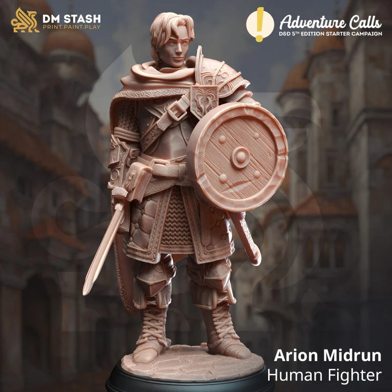 Miniature Arion Midrun - Human Fighter
