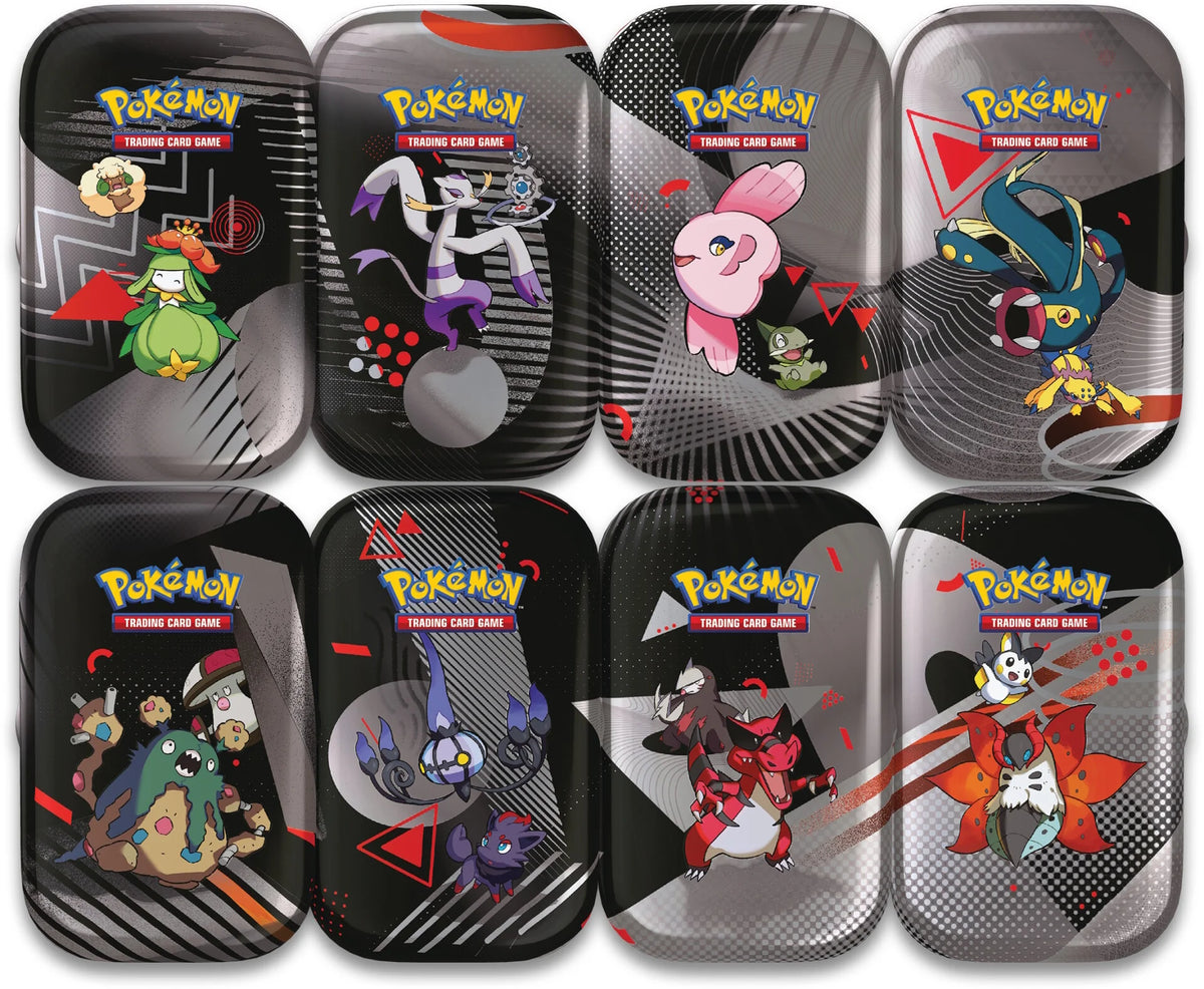 Pokémon: Scarlet & Violet 10.5: Black Bolt & White Flare: Mini Tin Display