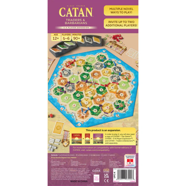 Catan (6th Edition) Traders & Barbarians 56 Player Expansion Level