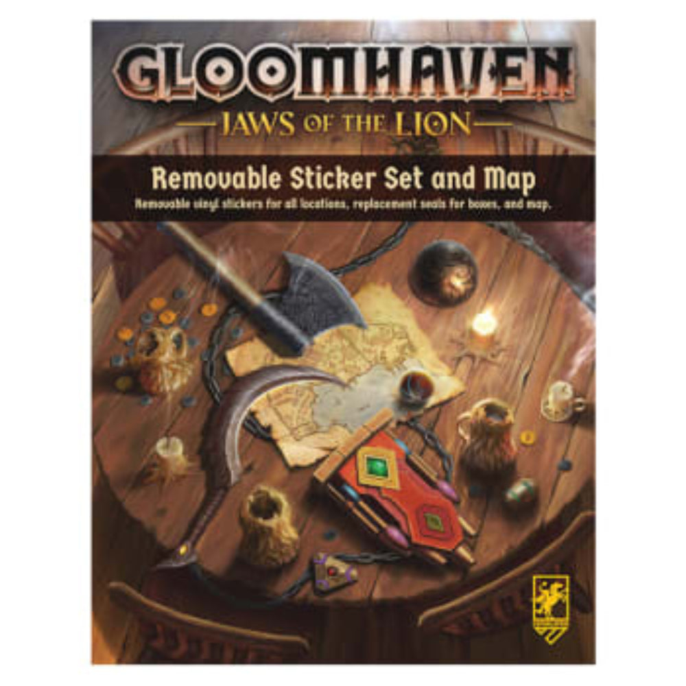 Gloomhaven: Jaws of the Lion Removable Sticker Set &amp; Map