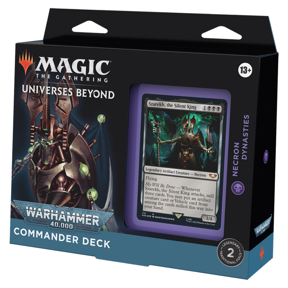MTG Warhammer 40,000 Commander Deck - Regular Edition Bundle - Necron Dynasties
