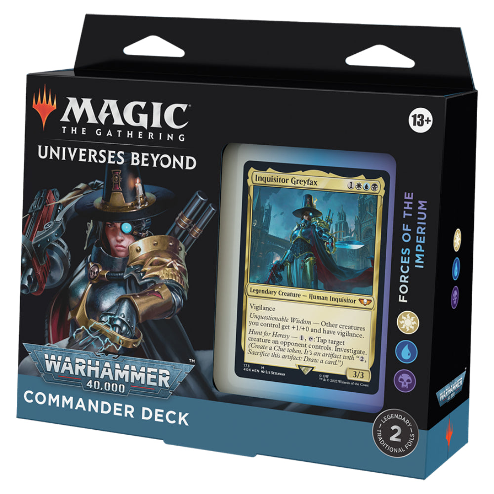 MTG Warhammer 40,000 Commander Deck - Regular Edition Bundle -  Forces of the Imperium
