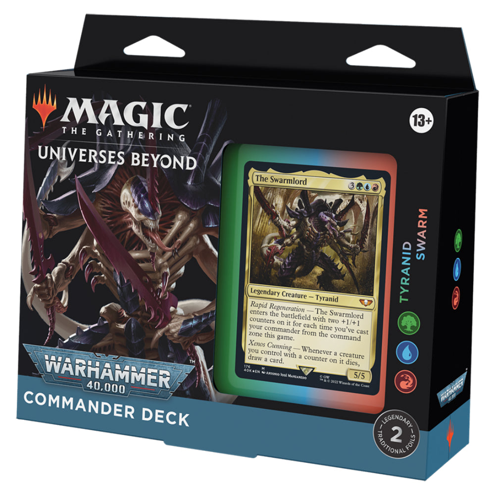 MTG Warhammer 40,000 Commander Deck - Regular Edition Bundle - Tyranid Swarm