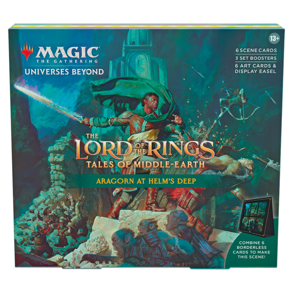 Magic The Gathering | The Lord of the Rings | Tales of Middle-earth | Holiday Set Scene Box - Aragorn at Helm's deep