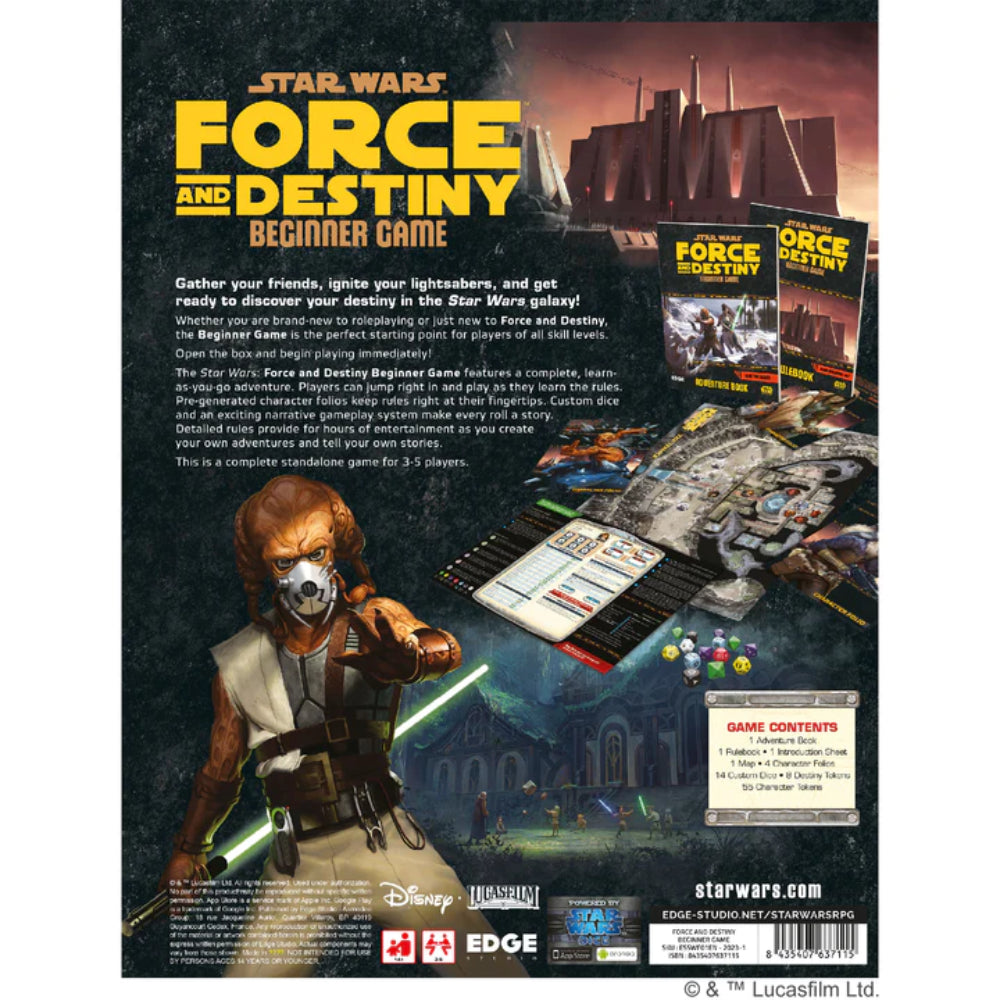 Star Wars Force and Destiny: Beginner Game