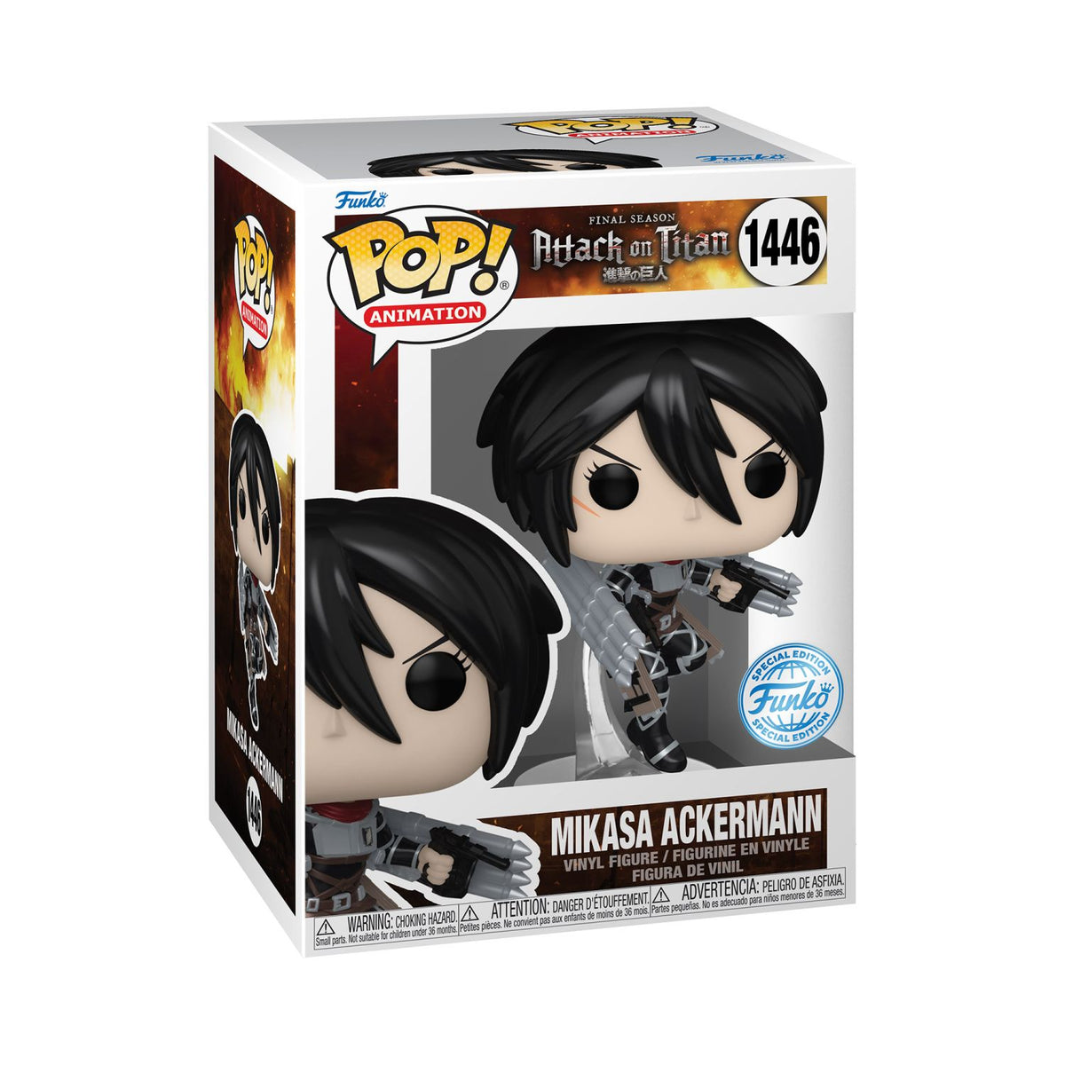 FUNKO POP!: Attack on Titan - Mikasa Ackermann with Thunder Spears (Special Edition)