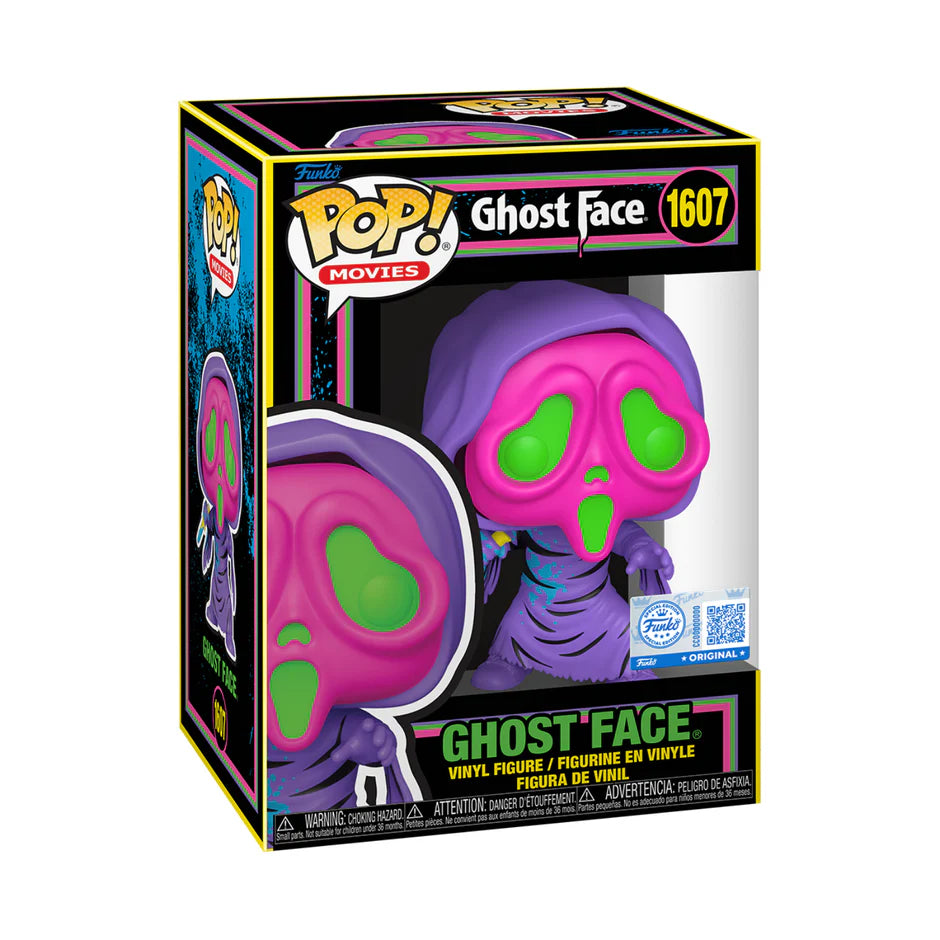 FUNKO POP! MOVIES: Scream - Ghost Face (Blacklight) (Special Edition)