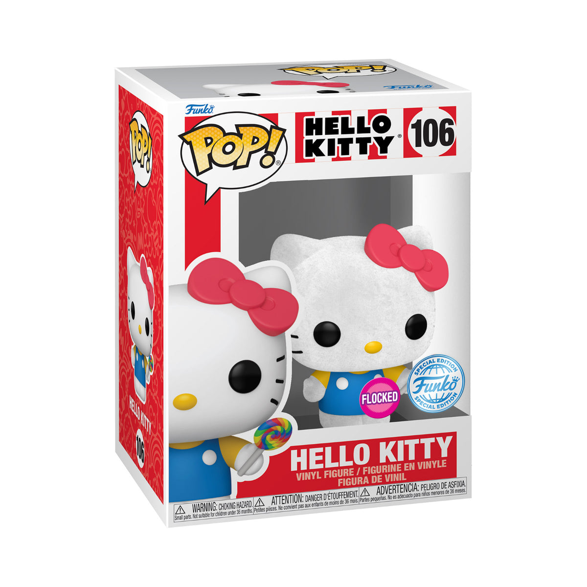 FUNKO POP!: Sanrio - Hello Kitty (Flocked) (Comic Con Cape Town 2025 Special Edition)