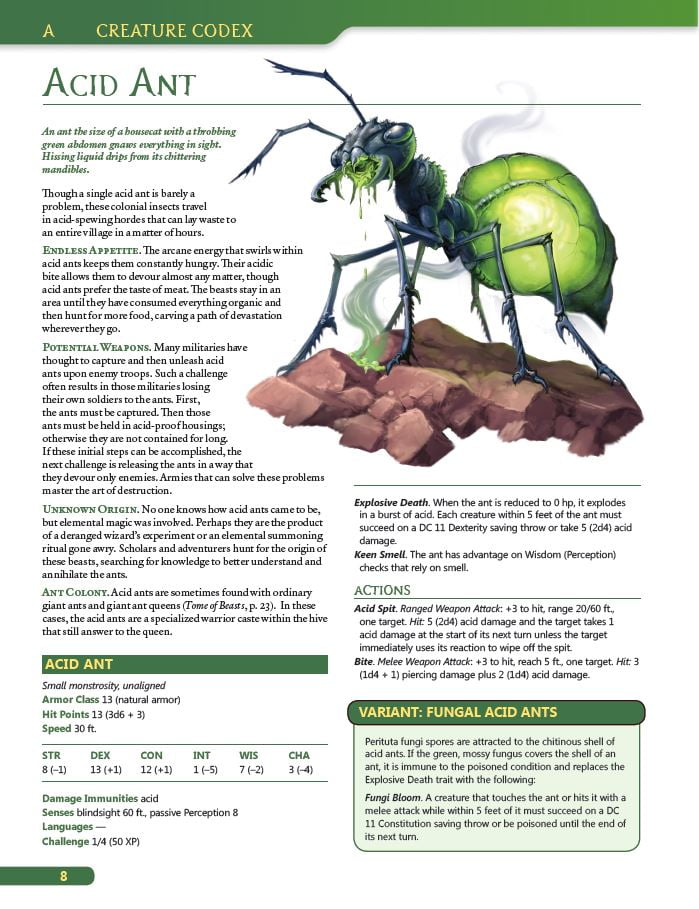 Creature Codex 5E (Pocket Edition) (PB)