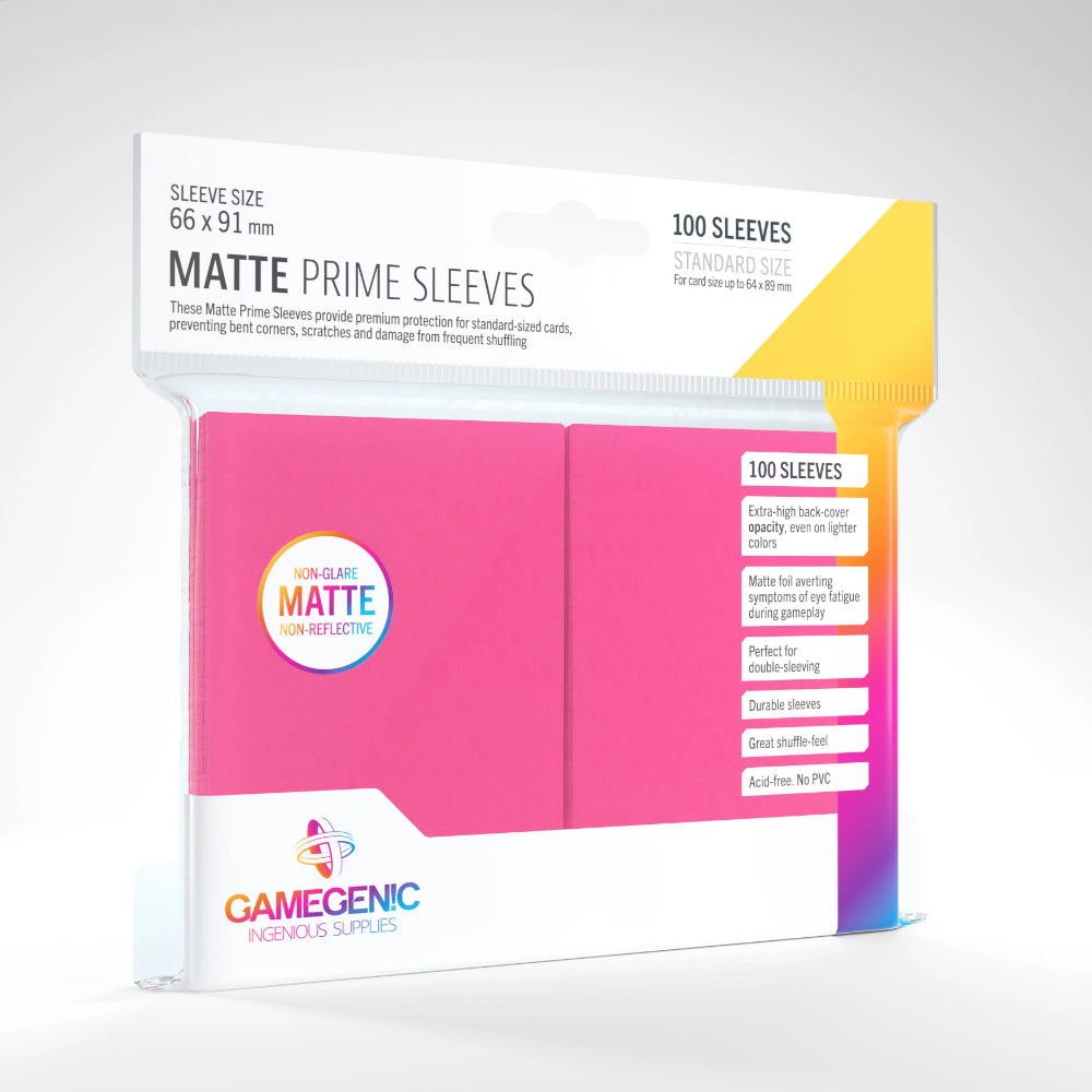 GameGenic - MATTE Prime Sleeves: Pink (100)