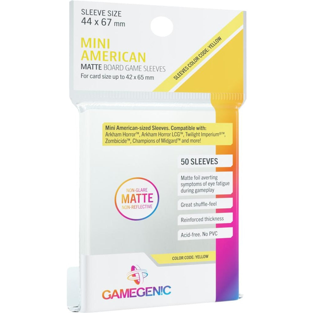 GameGenic - MATTE Sleeves: 44mm x 67mm (Mini American)