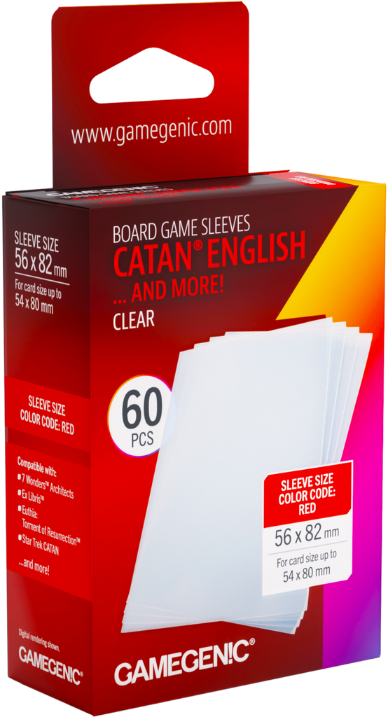 euthia card sleeves GameGenic - Board Game Sleeves: CATAN 56 x 82mm - Clear (60) ** Note Game Titles OG McDonalds Pokemon Promo Number:361-400 Cards Cartas Spider-Verse