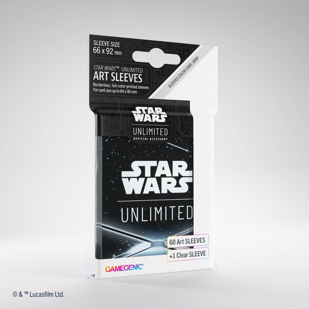 Star Wars: Unlimited - Art Sleeves (Card Back - Black)