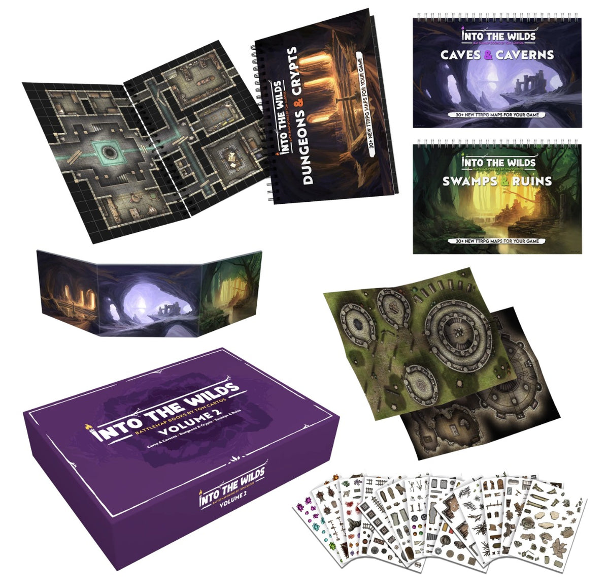 Into the Wilds Battle Maps - Volume 2 Box Set