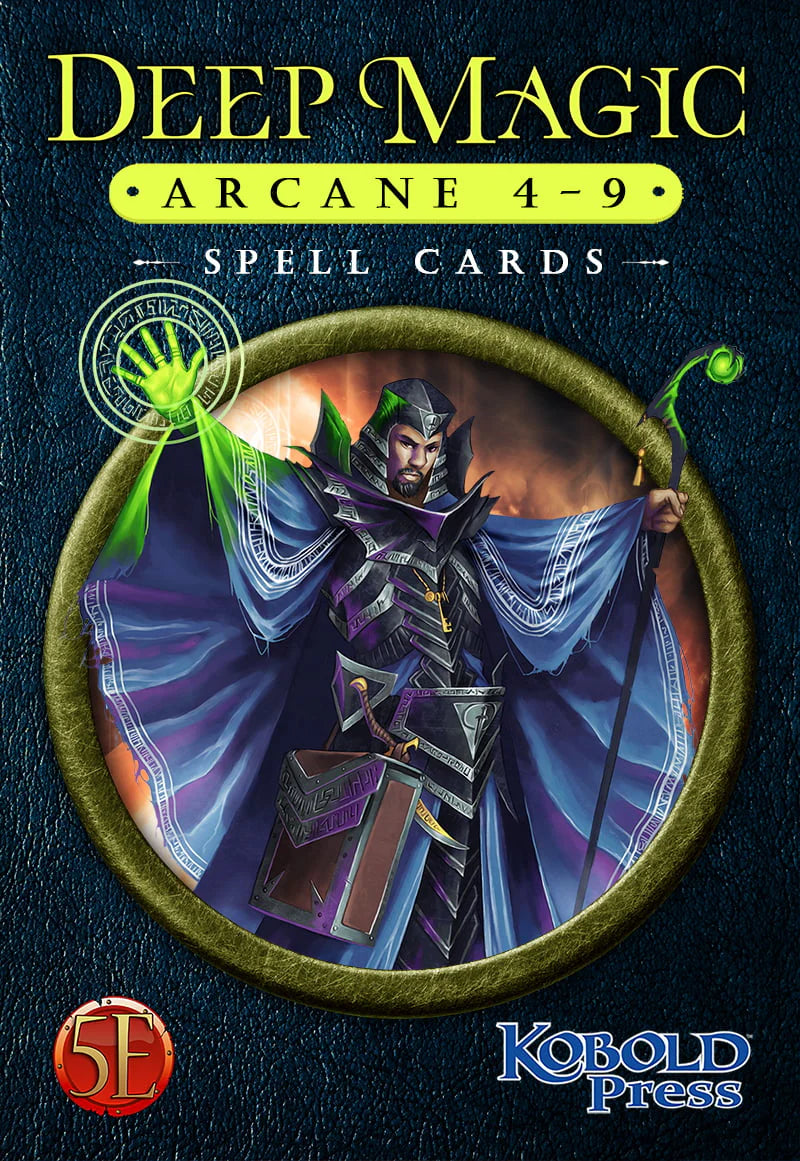 Deep Magic Spell Cards: Arcane 4-9 (D&D 5E Compatible)