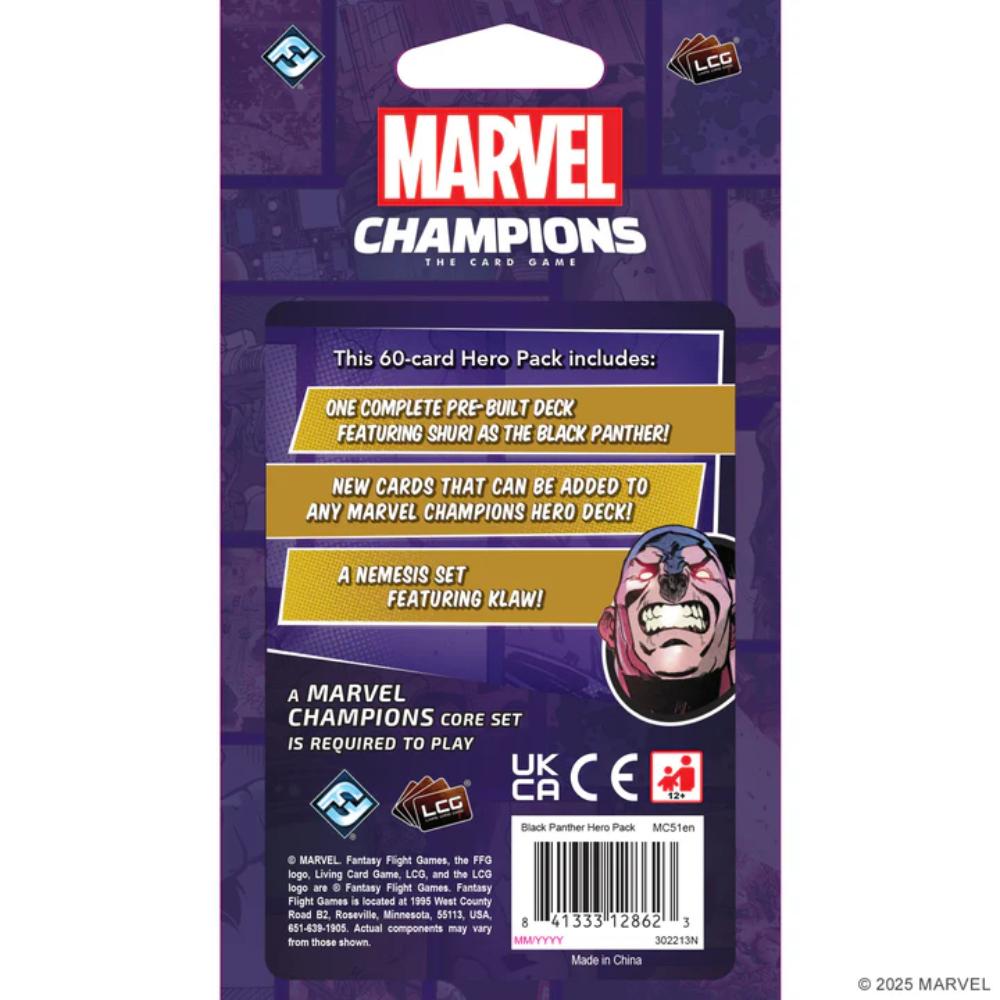 Marvel Champions Lcg - Black Panther Hero Pack