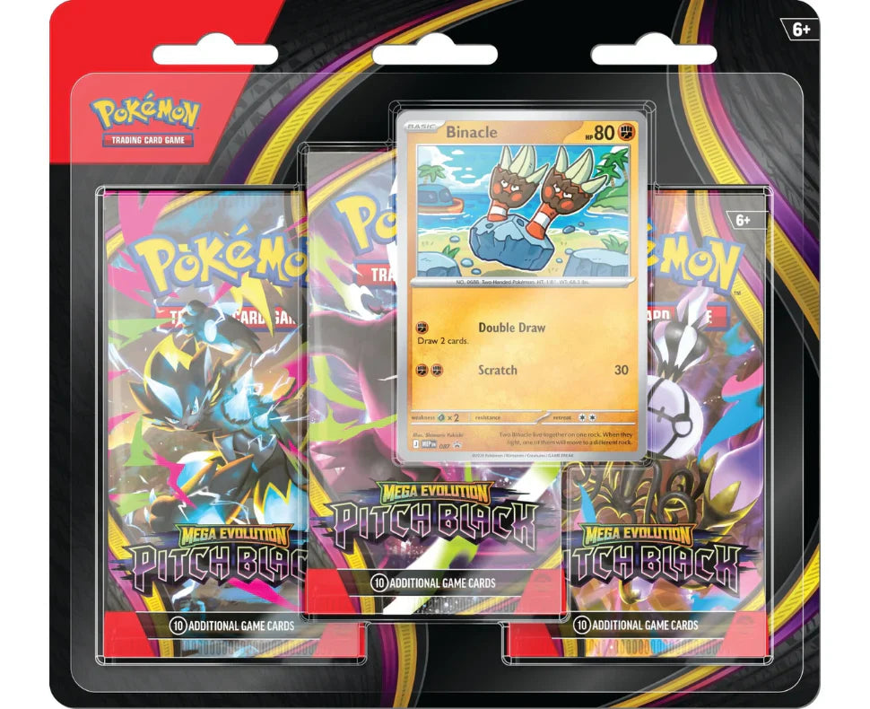 Pokémon TCG Mega Evolution Pitch Black - 3-pack Blister