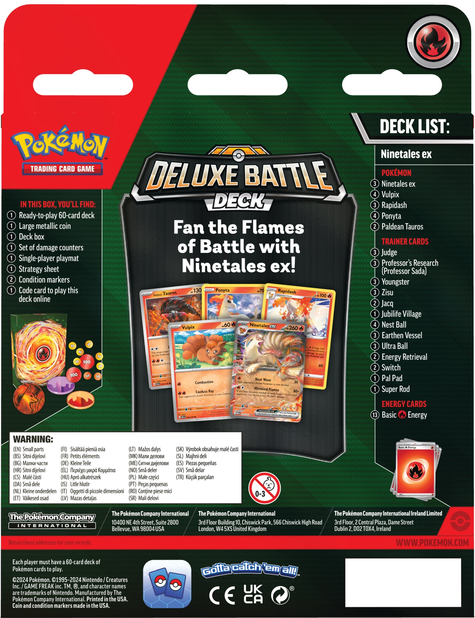 Pokmon Deluxe Battle Deck | Ninetales ex - Level Up Store Pokmon Deluxe Battle Deck | Ninetales ex - Level Up Store