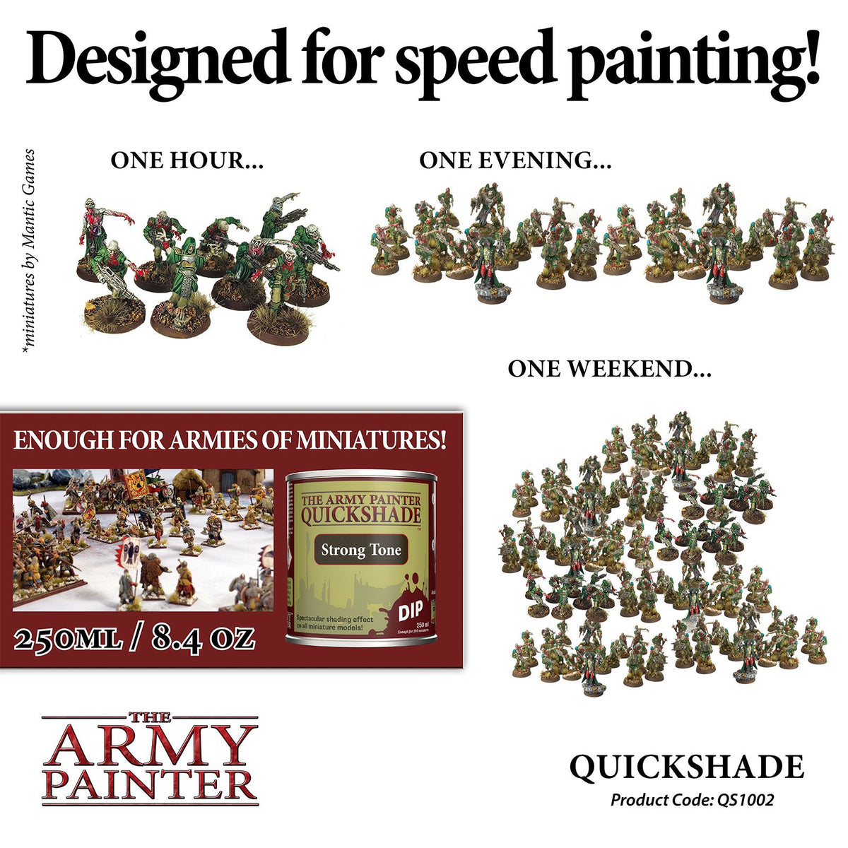 Quickshade Dip Tins - Strong Tone