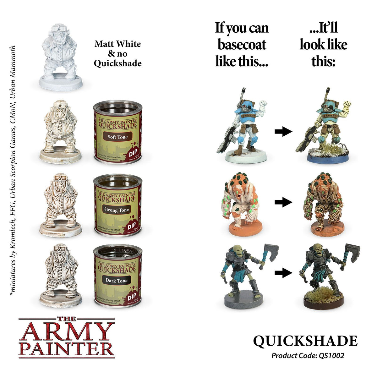 Quickshade Dip Tins - Strong Tone