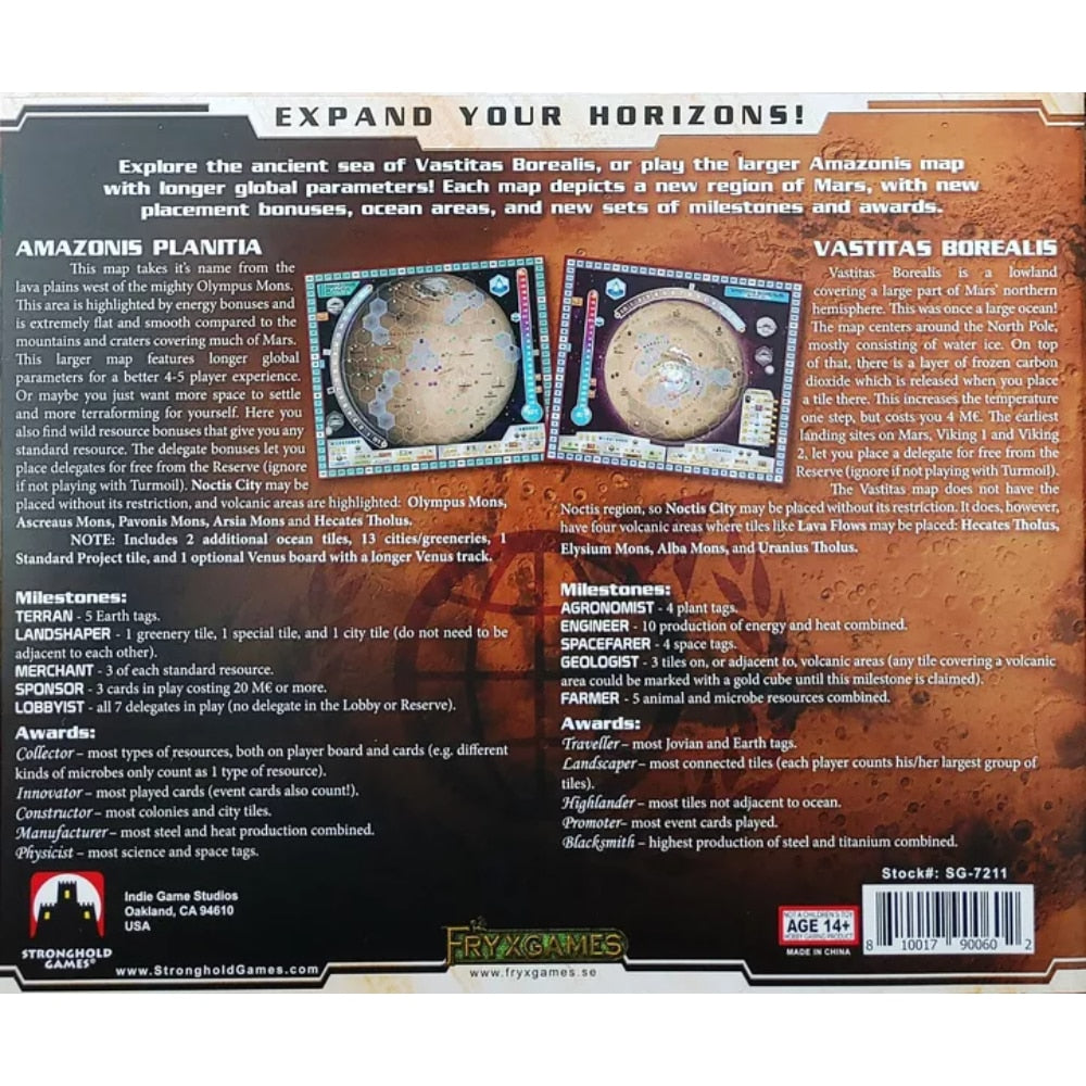 Terraforming Mars - Amazonis & Vastitas Expansion