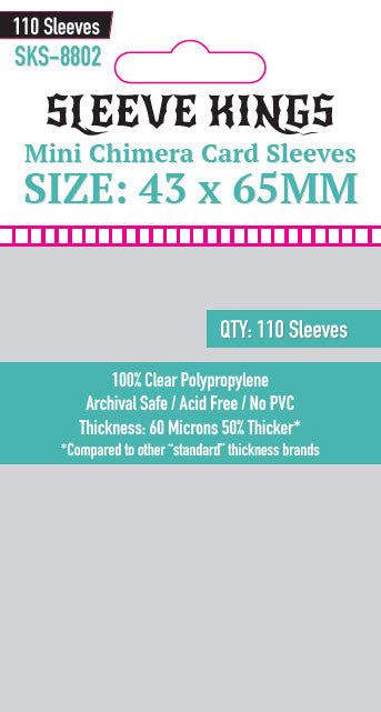 Sleeve Kings | Mini Chimera Card Sleeves (Size 43 x 65 mm)