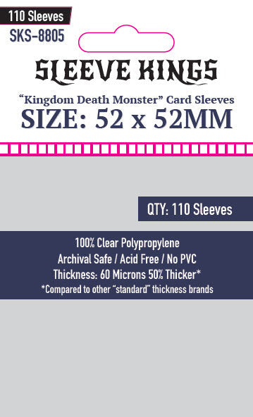 Sleeve Kings | Kingdom Death Monster Card Sleeves (Size 52 x 52 mm)