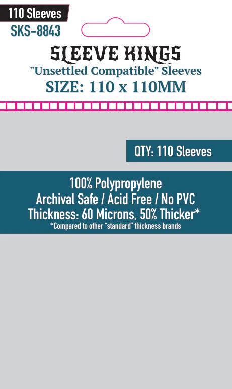 Sleeve Kings | Unsettled Compatible Sleeves (110 x 110mm)