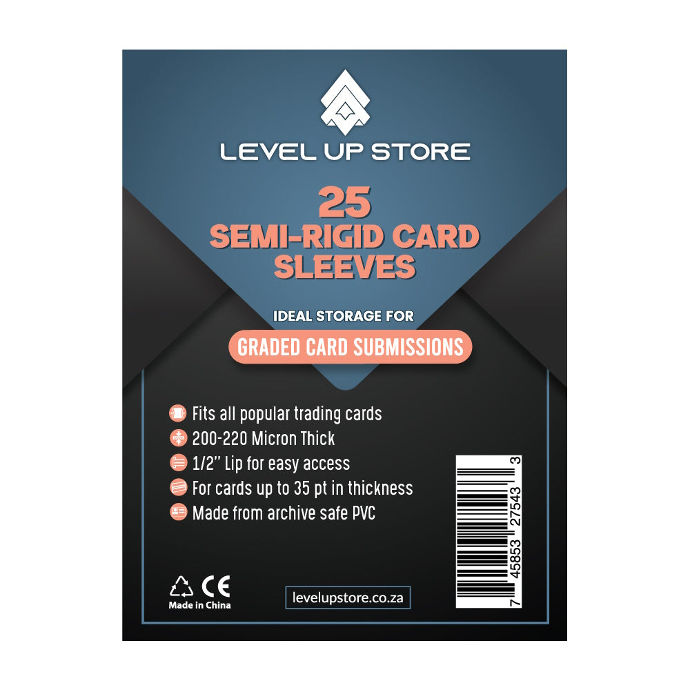 Level Up Semi Rigid Card Sleeves | Card Savers - Level Up Store Level Up Semi Rigid Card Sleeves | Card Savers - Level Up Store