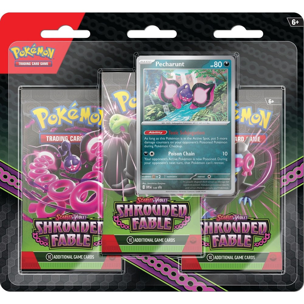 Pokemon TCG Scarlet Violet - Shrouded Fable Three-Booster Pack and Promo Card Blister