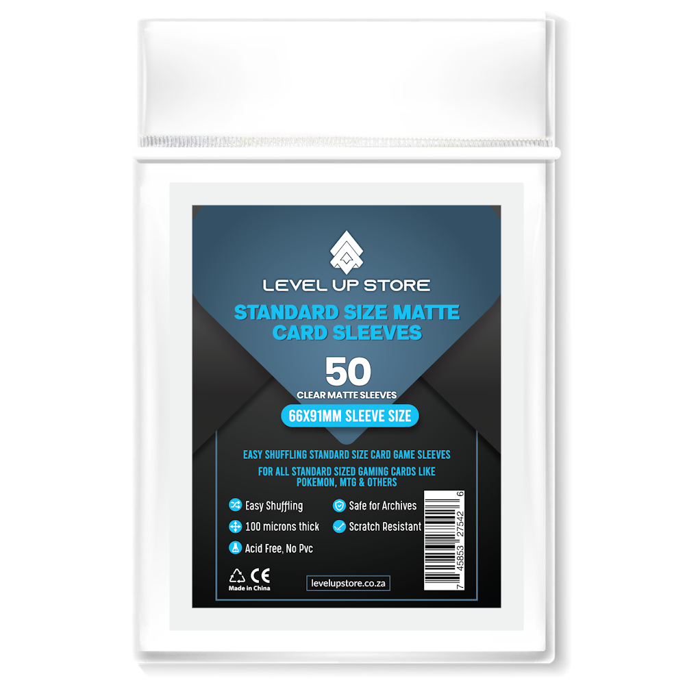 Level Up Store | Standard White Matte Sleeves Level Up Store | Standard White Matte Sleeves