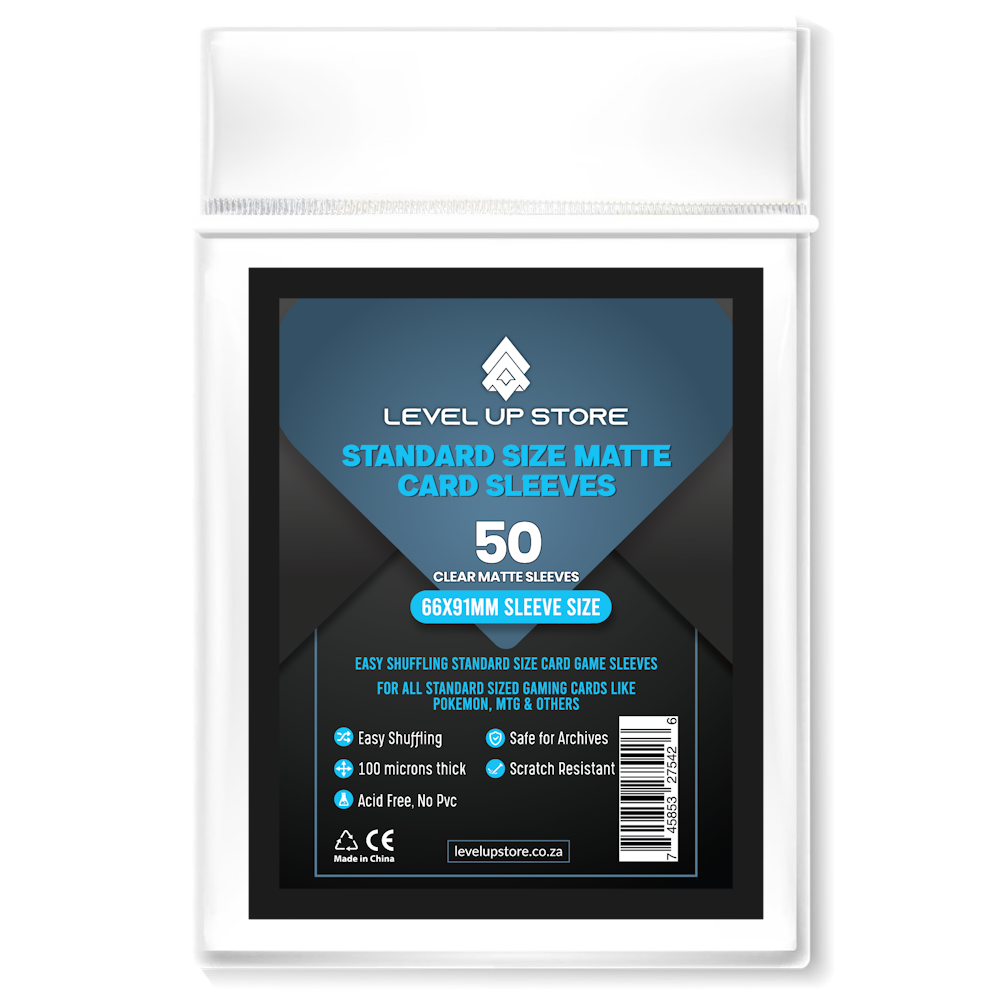 Level Up Store | Standard Black Matte Sleeves