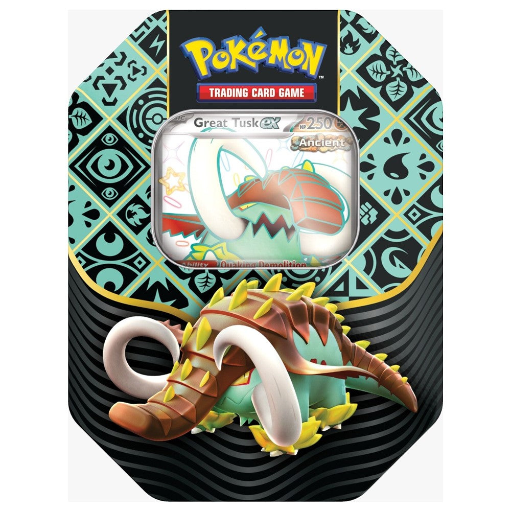 Pokemon: Scarlet & Violet | Paldean Fates Tin - Great Tusk ex